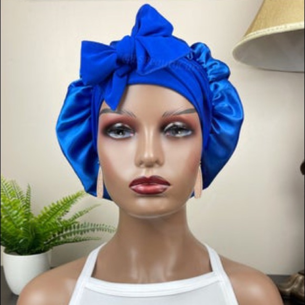 Satin Tie Bonnet